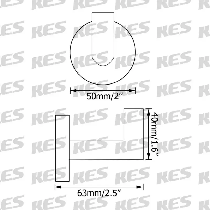 KES SUS 304 пальто из нержавеющей стали/Крючок для халата настенное крепление