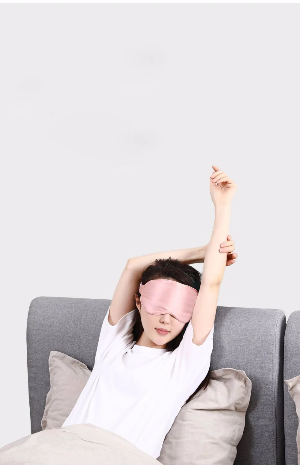 Новинка, xiaomi, удобная моющаяся маска для глаз, для путешествий, офиса, для сна, для отдыха, портативная, дышащая, для сна, очки, покрытие, Шелковый материал