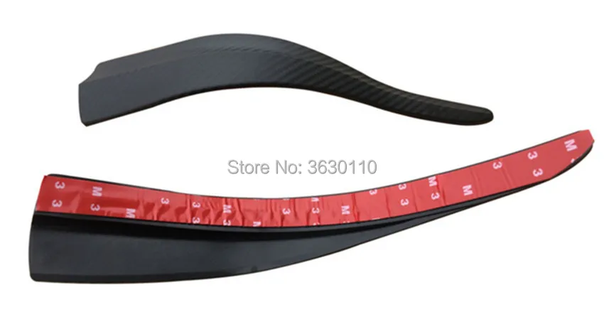 Fit for Audi A4 A6 A1 A3 A5 A8 A7 S1 4pcs (2 set ) Car Styling Mouldings Bumper Corner Guard Protector Carbon Fiber look sticker |