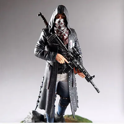 with box Игрок Unknown s Battle Grounds PUBG Модель Кукла ПВХ 24 см игровая фигурка Победитель Куриный Ужин - Цвет: with box