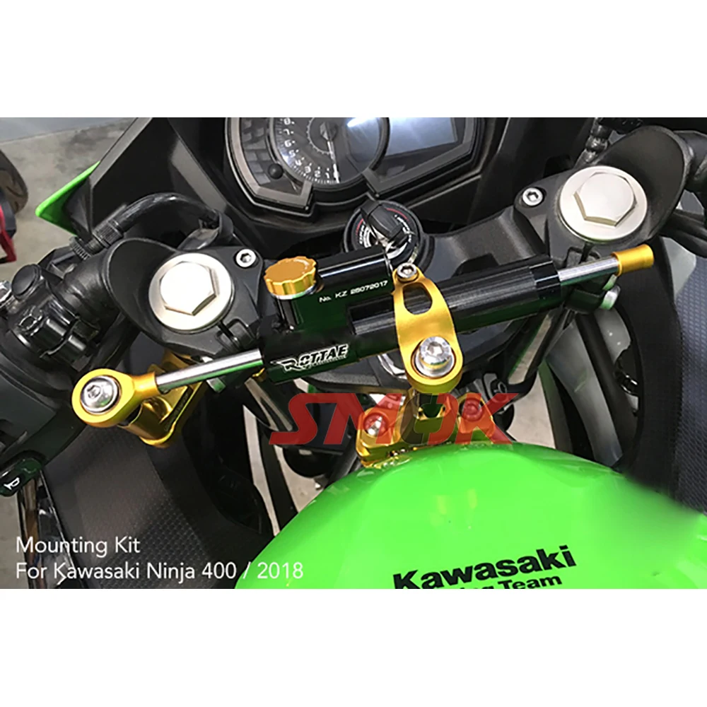 SMOK для Kawasaki Ninja 400 2018 аксессуары мотоциклов CNC алюминиевый сплав рулевой демпфер