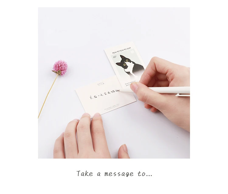 5.2*8cm 54pcs Mini Card cat stamp theme multi-use as Scrapbooking Craft Paper DIY Decoration gift card message | Дом и сад