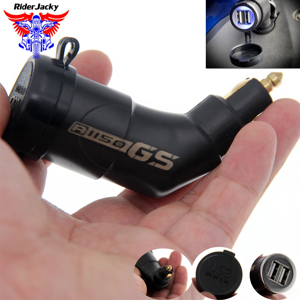 

Motorcycle Adjustable Dual USB interface Port Charger Adapter For BMW R1150GS