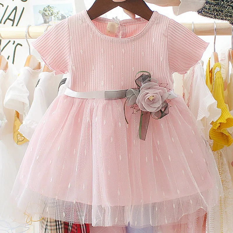 AX1220 Pink Keelorn Детское платье для новорожденных девочек для девочек Платье для первого дня рождения модное милое платье принцессы; детское платье Костюмы Платья для малышей - Цвет: AX1220 Pink