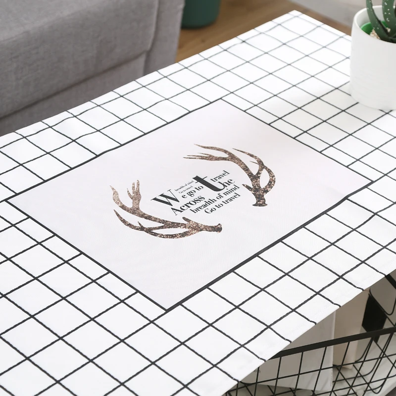 Dreamworld New Coming Cotton Linen Rectangular Table Cloth Printed TV Cabinet Coffee Cover Towel Dust-proof Tablecloth | Дом и сад