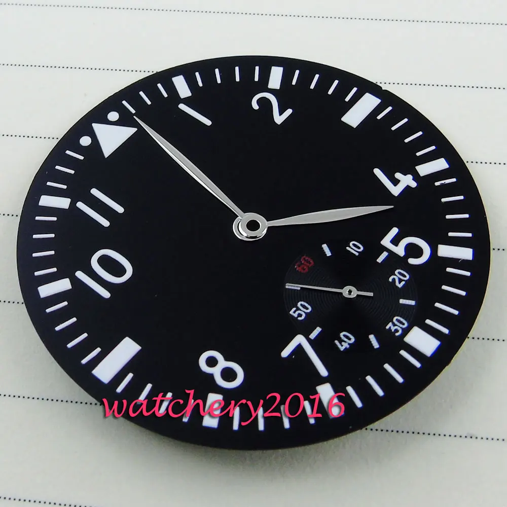 Мужской набор из циферблата и ручек черный белый циферблат 38 9 мм | Наручные часы
