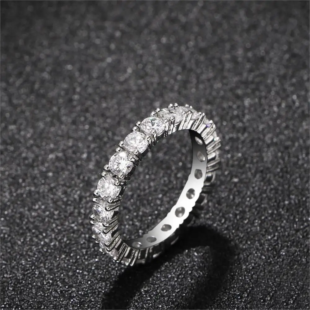 2019 новый модный серебристый циркониевый кольца для женщин высокого качества