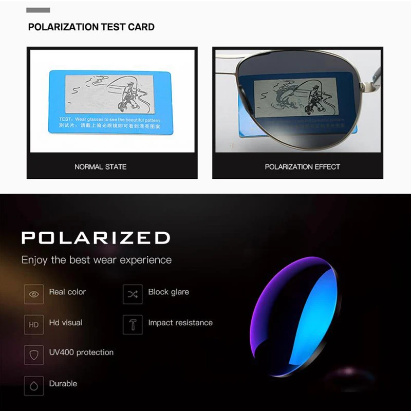 SAYLAYO классический Для мужчин Поляризованные солнцезащитные очки для женщин