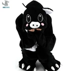 HKSNG животное Для Взрослых Черная Пижама поросенок фланелевые милые семейные вечерние комбинезоны на Хэллоуин Косплей костюмы Комбинезоны лучший подарок кигуруми