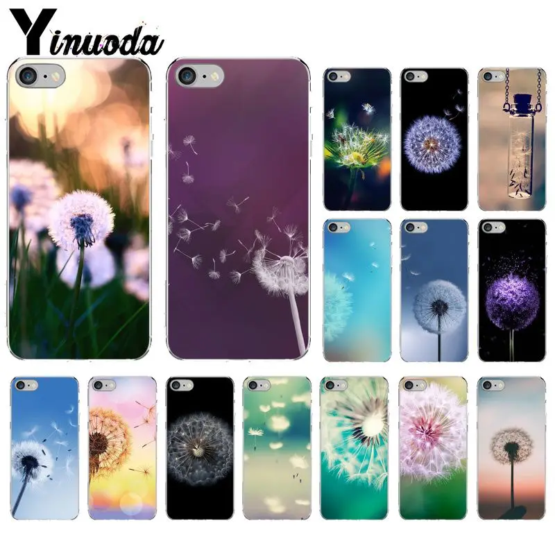 Yinuoda красивый цветочный Одуванчик TPU чехол для телефона Apple iPhone 8 7 6 6S Plus X XS MAX 5 5S SE XR