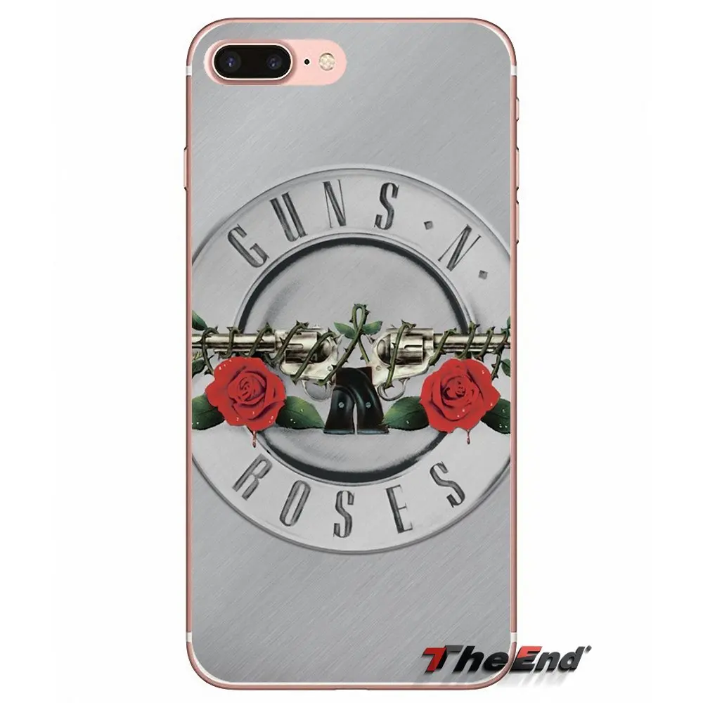 Для Samsung Galaxy S2 S3 S4 S5 MINI S6 S7 edge S8 S9 Plus Note 2 3 4 5 8 Coque Fundas чехол из ТПУ guns n roses music band