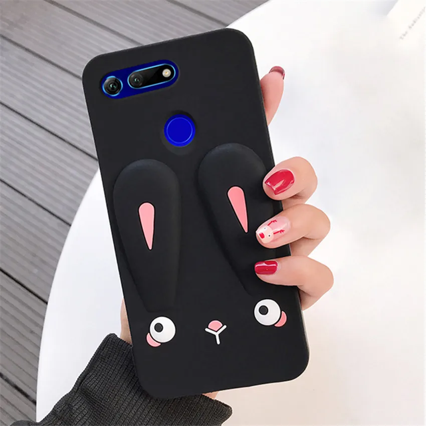 For Huawei Honor V20 Case Silicone Cover Cute Cartoon Soft TPU Back View 20 Phone Fundas |