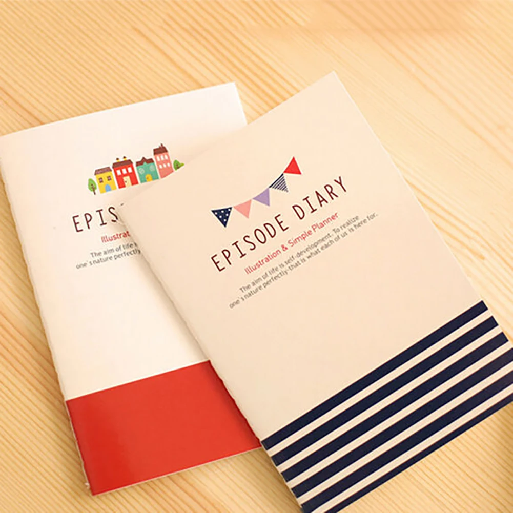 Мультфильм милый студенческий маленький блокнот записная книжка для дневника