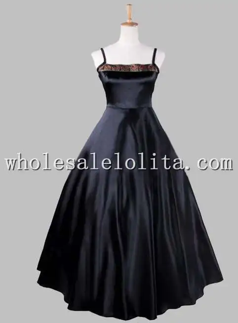 Черный вельветовый в готическом стиле и шелкоподобный костюм ведьмы на