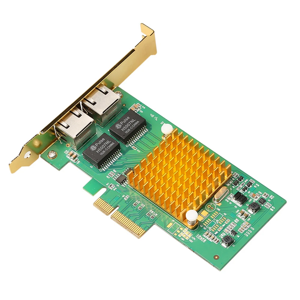 I350 T2 сетевая карта PCI E 2 порта гигабитный Ethernet сервер Nic оригинальный чип