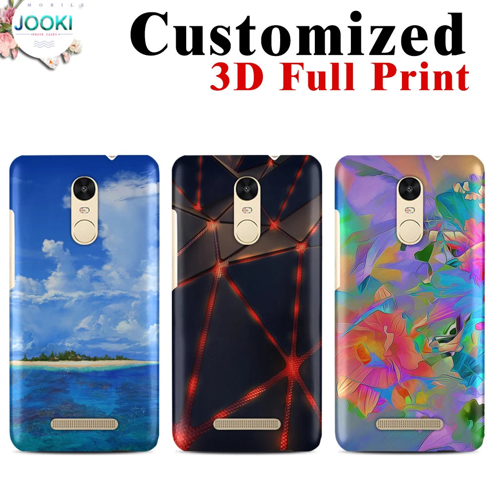 Чехол Note 3 для Xiaomi Redmi 3D самодельный индивидуальный принт матовая задняя часть