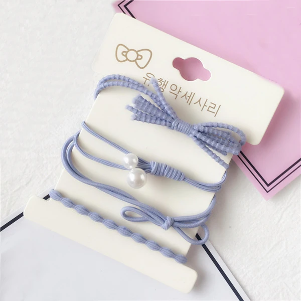 4 шт. аксессуары для волос эластичные резинки кольцо головной убор эластичная