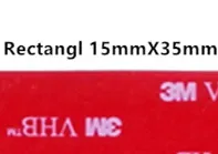 Rectangl 15mm x 35mm Прямые продажи с фабрики, 10 шт./лот 3 М vhb клейкая лента 5608 серая установка Heavy Duty Двухсторонняя клейкая акриловая поролоновая лента высечки - Цвет: Rectangl 15mm x 35mm