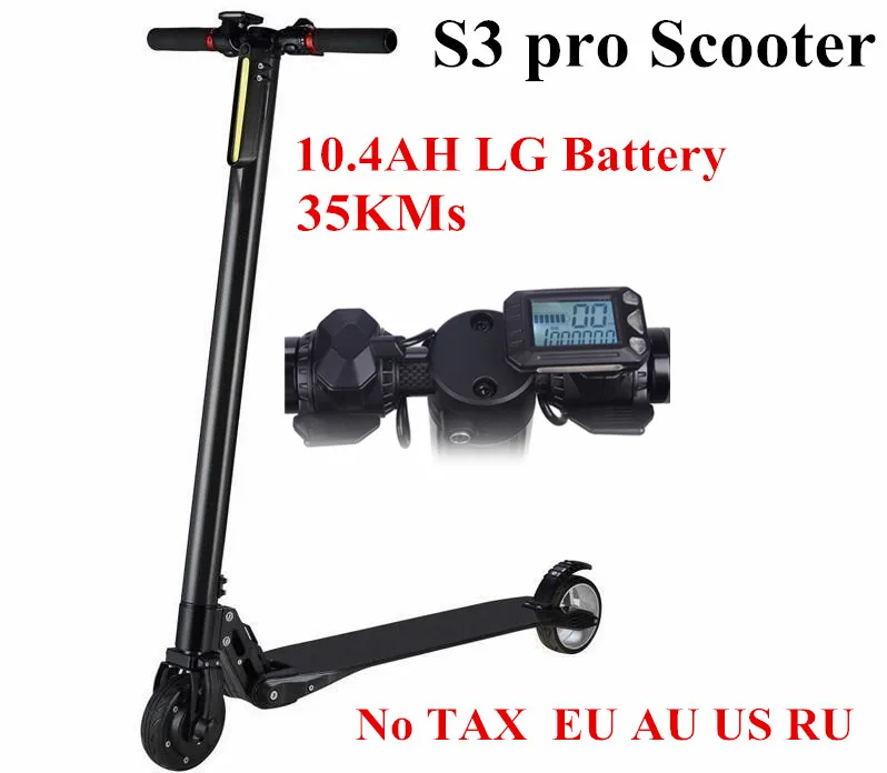 Электрический скутер S3 Pro складной углеродный мощный умный Ховерборд 2 колеса