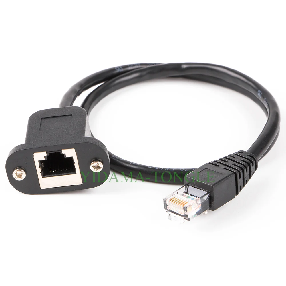 Кабель-удлинитель RJ45 50 см 8 контактов штекер-гнездо | Компьютеры и офис