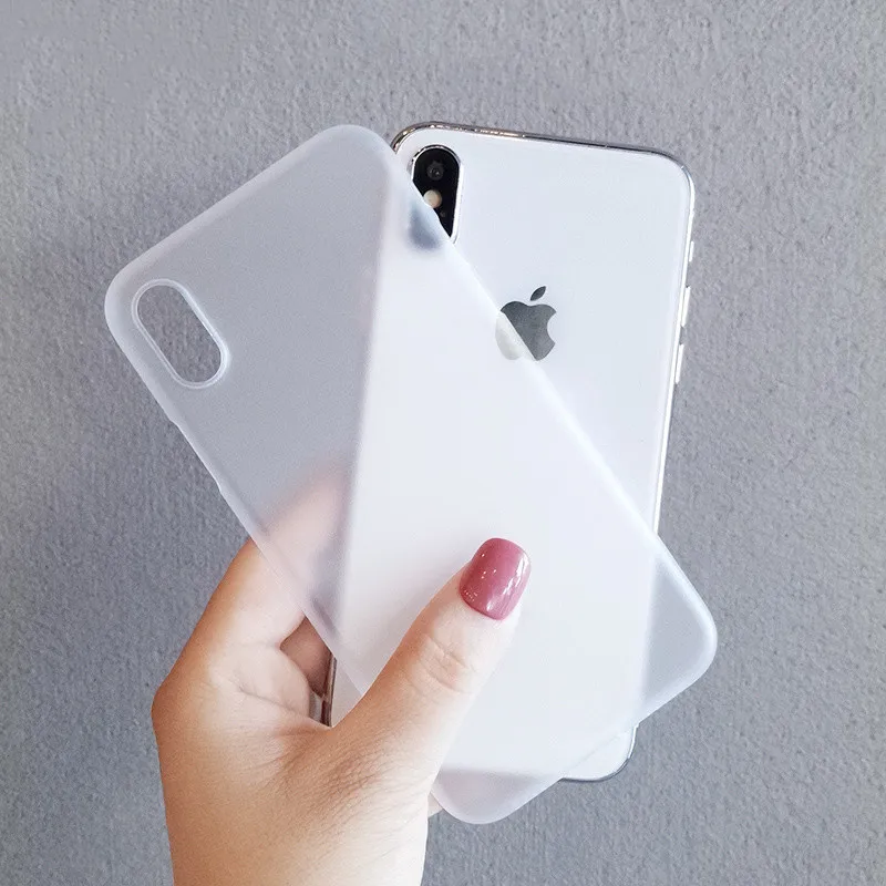 Ultra-thin Matte Case For iPhone 7 8 Plus Transparent SImple 5 5s se 6 6s X Xr Xs Max Back Phone Cover Capa |
