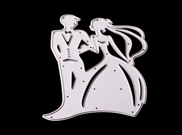 

Metal married couple cutting Dies Stencils for DIY Scrapbooking photo album Decorative Embossing DIY Paper Cards