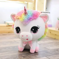 cute rainbow unicorn stuffed plush baby toy soft unicorn animal kids toy birthday gift friends gift