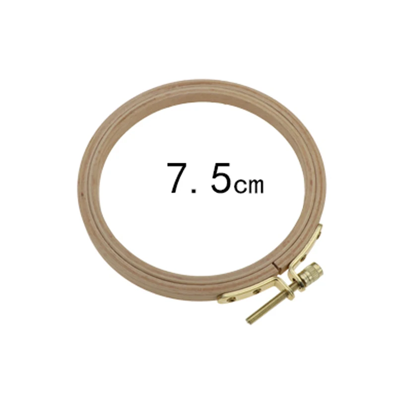 Diameter 7.5CM YOKOYAMA 7,5-15,5 см деревянное устройство для вышивки крестом вышивка обруч кольцо Рамка для вышивки обруч круглый needlector швейные инструменты 4 размера - Цвет: Diameter 7.5CM