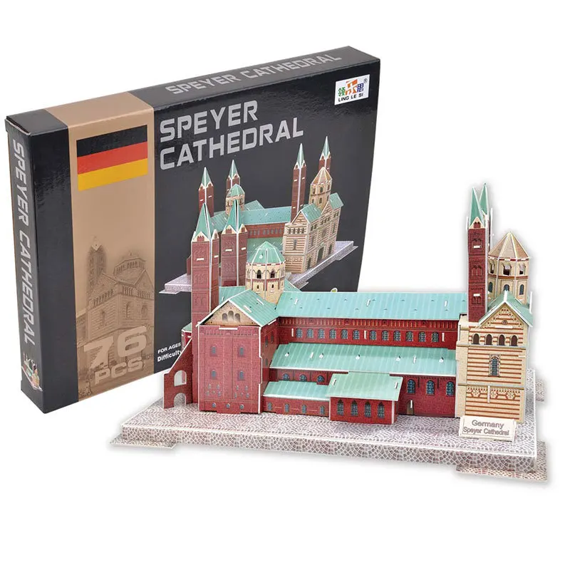 3D пазл детские развивающие игрушки модель Speyer строительные бумажные собор|toy