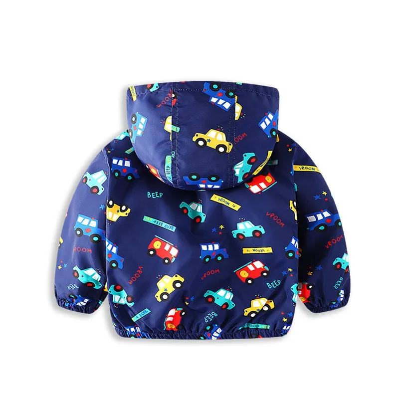 CROAL CHERIE 80-130cm Autumn Outerwear Coats Boys Kids Jacket For Girls Cartoon Car Printing 2019 Spring Children Clothing | Детская