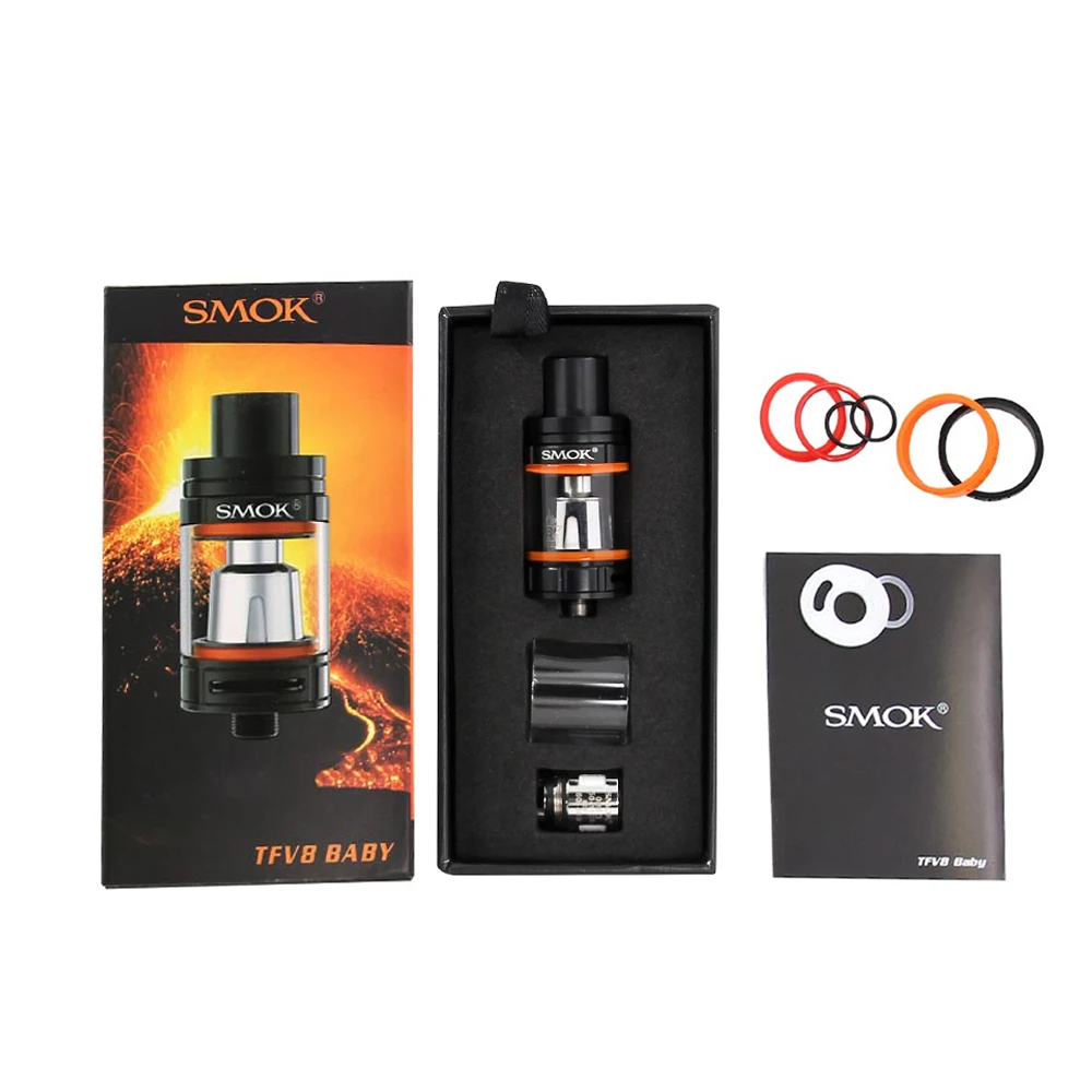 Оригинальный испаритель SMOK TFV8 Baby Beast 3 мл топ-наполнение Регулируемый воздушный