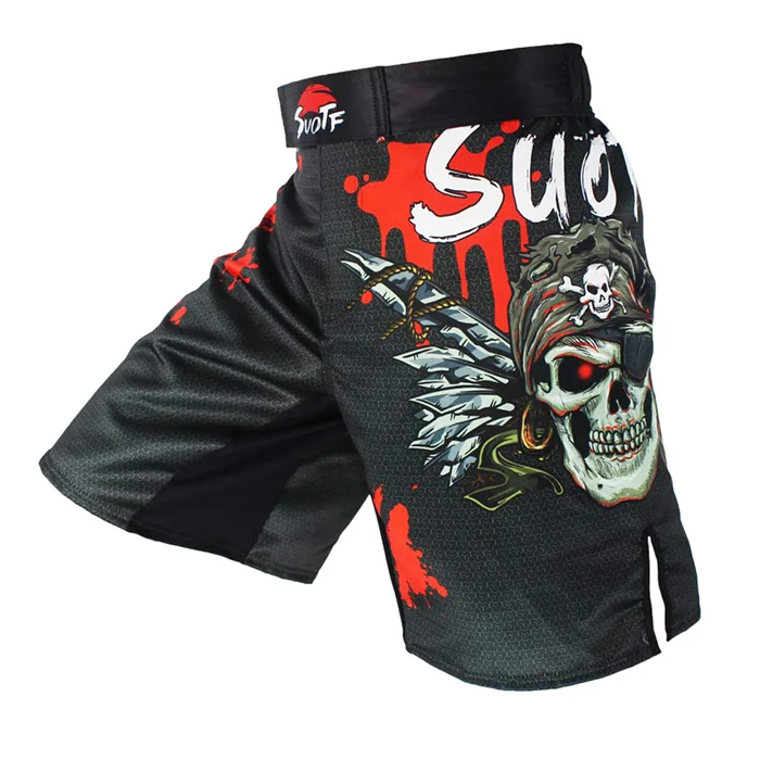 UFC BJJ ММА дышащие спортивные шорты для фитнеса персональные шорты PK Muay Thai Fist свободные беговые бои дешевые шорты WWF боксерские шорты - Цвет: Shorts-22