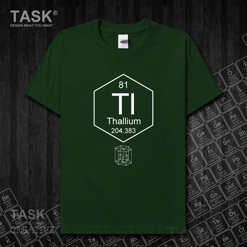 Химическая периодическая таблица 81 Tl Chemistry мужская футболка с короткими рукавами