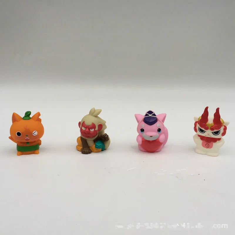Горячая 50 шт./лот 4.5 СМ Youkai Часы Японии Аниме Yokai Мини Фигурку. фигурки Лучший