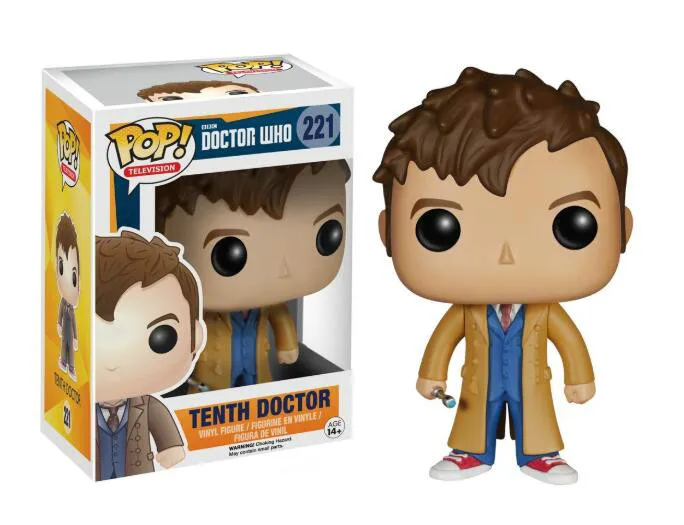 Box FUNKO POP Doctor Who, Коллекционная модель, куклы, детская игрушка, 221, десятый 356, Mr, ПВХ, фигурка, игрушки для мальчиков, для детей - Цвет: Box