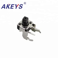 100pcs ts d014a 66 momentary tact switch side insert side 2 pin with half bracket small switch square button