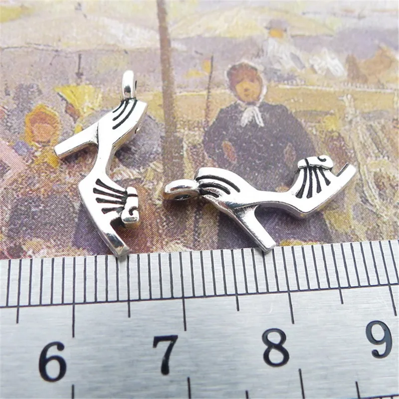 30 шт./партия подвески для обуви на высоком каблуке 14 х41 мм 1 8 г|metal pendant|high heel shoe