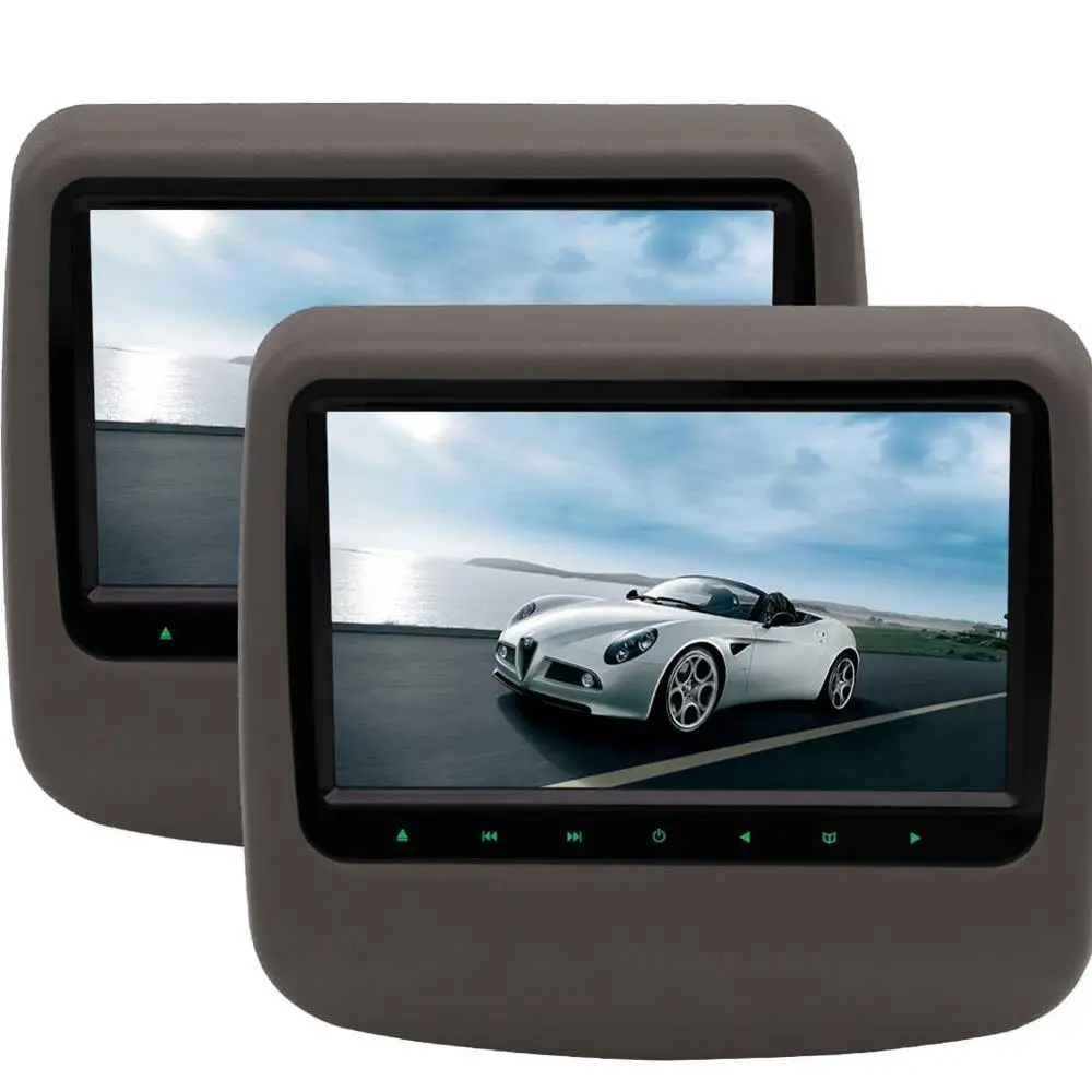 9 &quotподголовник автомобиля dvd плеер с HDMI Двойной Экран DVD сиденье Мониторы 32 бита