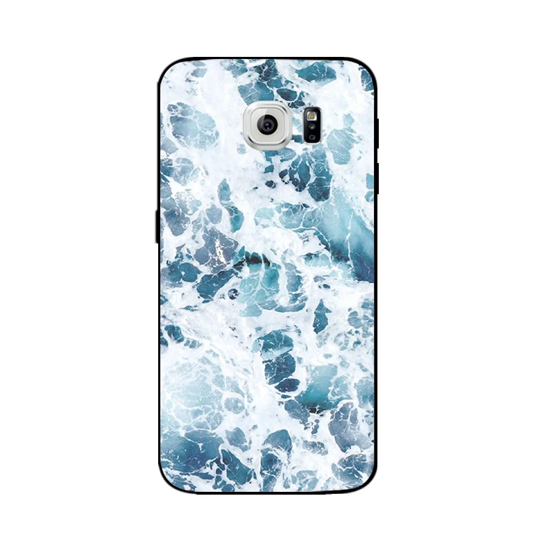 DIY чехол для телефона Samsung Galaxy S6 черный мягкий TPU G9200 G925 оболочка ультра тонкий