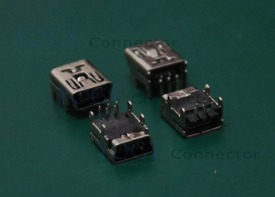 (30 шт./лот) мини-usb гнездовой разъем DIP 4 фиксированных фута обычно используется в
