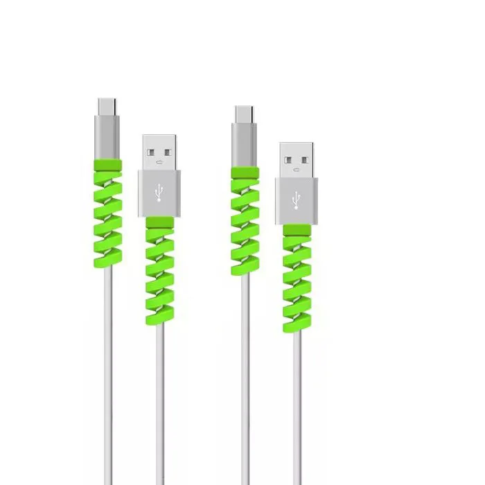50 шт./лот Spiral шнур держатель устройство для сматывания шнура питания USB кабель