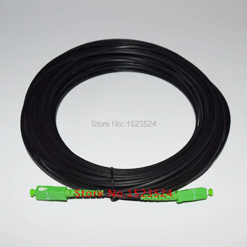10M 20M 30M 50M 60M 80M 100M FTTH Fiber Optic Drop Cable Patch Cord SC/APC-SC/APC Simplex Singlemode Fiber Optic Jumper