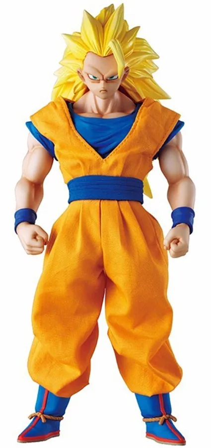 MegaHouse DOD Dragon Ball Z Son Goku ПВХ фигурка 21 см DOD Super Saiyan 3 Goku Коллекционная модель игрушки Figuarts DBZ figuaras