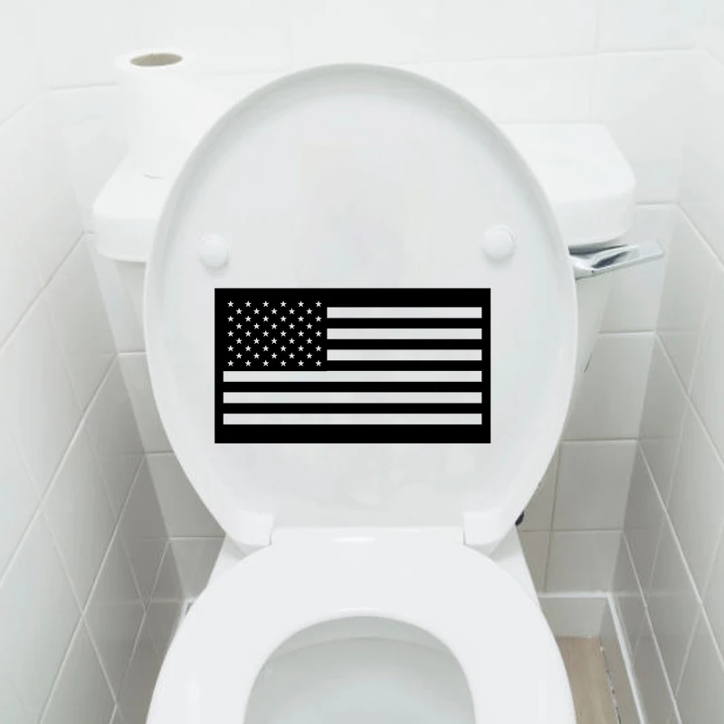 

Американский флаг США модный виниловый домашний декор унитаз наклейки на стену наклейки 6WS0262