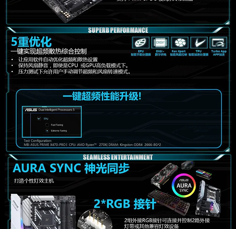 Материнская плата Asus PRIME X470-PRO Master Series X470 AM4 поддерживает 2600 2700