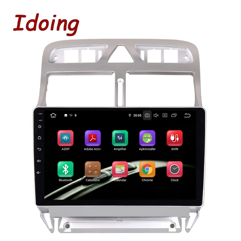 Автомобильный радиоплеер Idoing 9 дюймов Android 0 для Peugeot 307 307CC 307SW 2002-2013 PX5 4 Гб + 64 ГБ