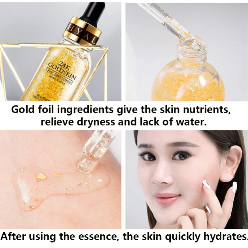 24k Gold Nicotinamide Stock Solution Moisturizing Control Oil Shrinking Pores Hydrating Essence Dropshipping | Красота и здоровье