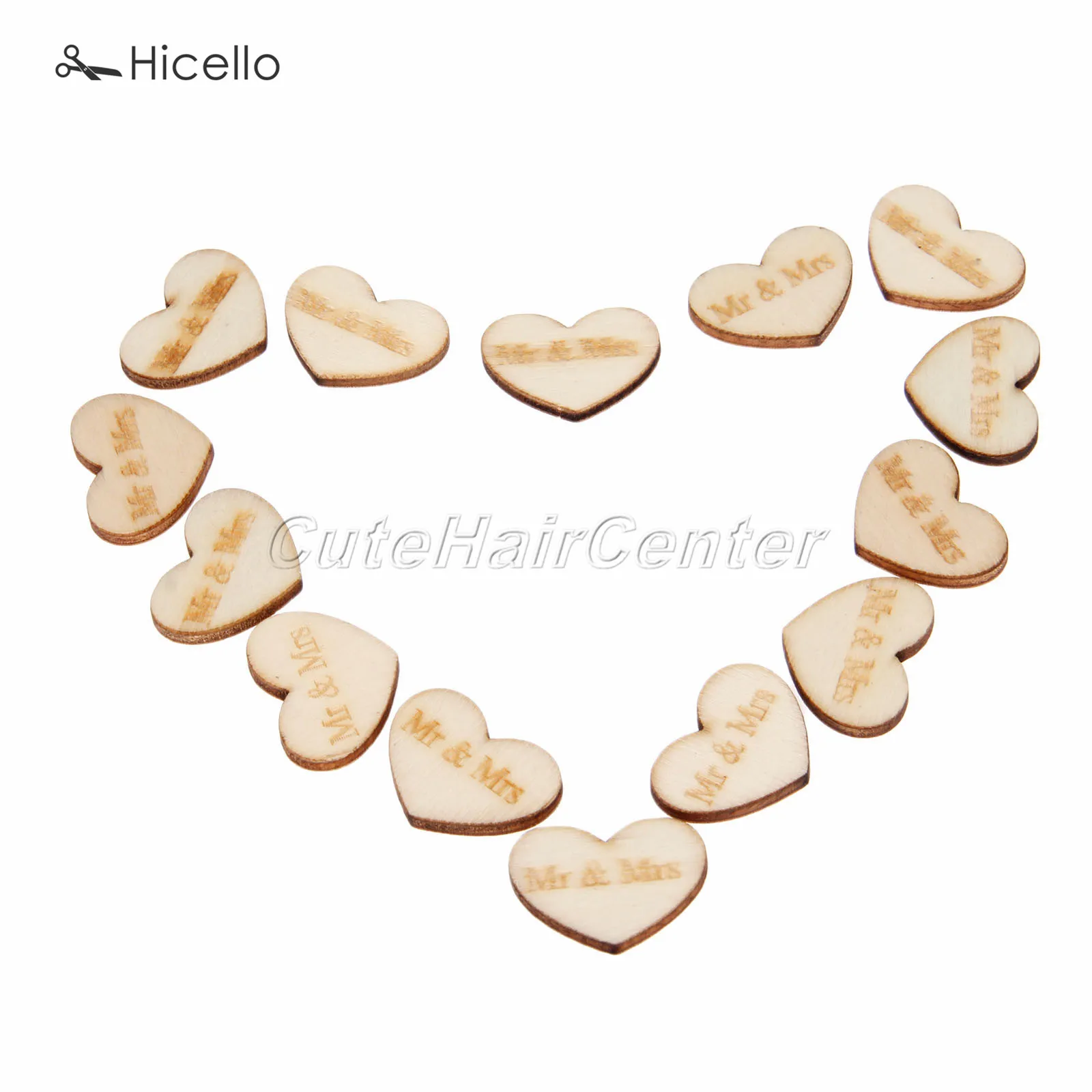 50 шт. деревянный разброс Mr & Mrs Love Heart свадебный стол для вечеринки scatters