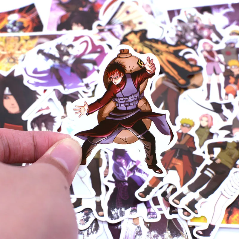 100 шт./компл. обувь для косплея; аниме стикеры NARUTO для компьютера PS4 зарядного устройства телефона Ноутбук ТВ холодильник велосипеда Водонепроницаемый наклейка Стикеры