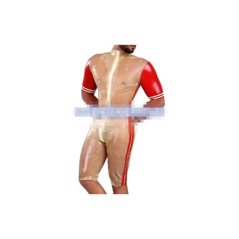 

Latex Rubber Ganzanzug Men Handsome Racing Suit Bodysuit Size XXS-XXL